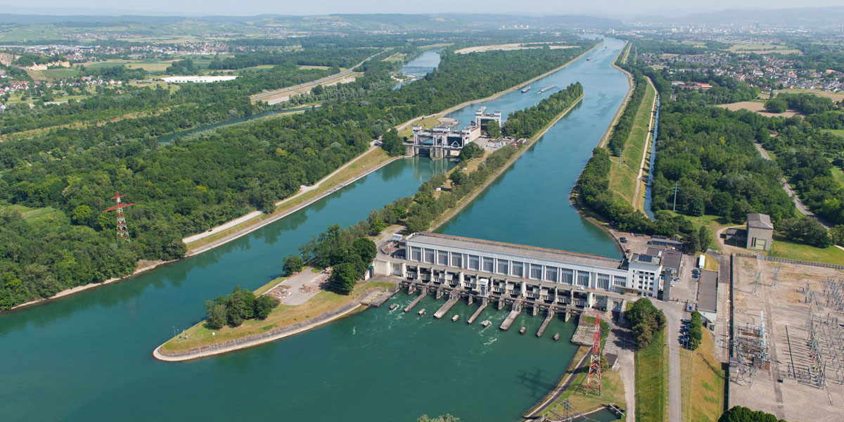 RegioTriRhena besucht das Wasserkraftwerks der EDF in Kembs