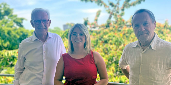 Regiotreffen zwichen Chantal Kopf MdB und RegioTriRhena Präsident Bernd Dallmann 